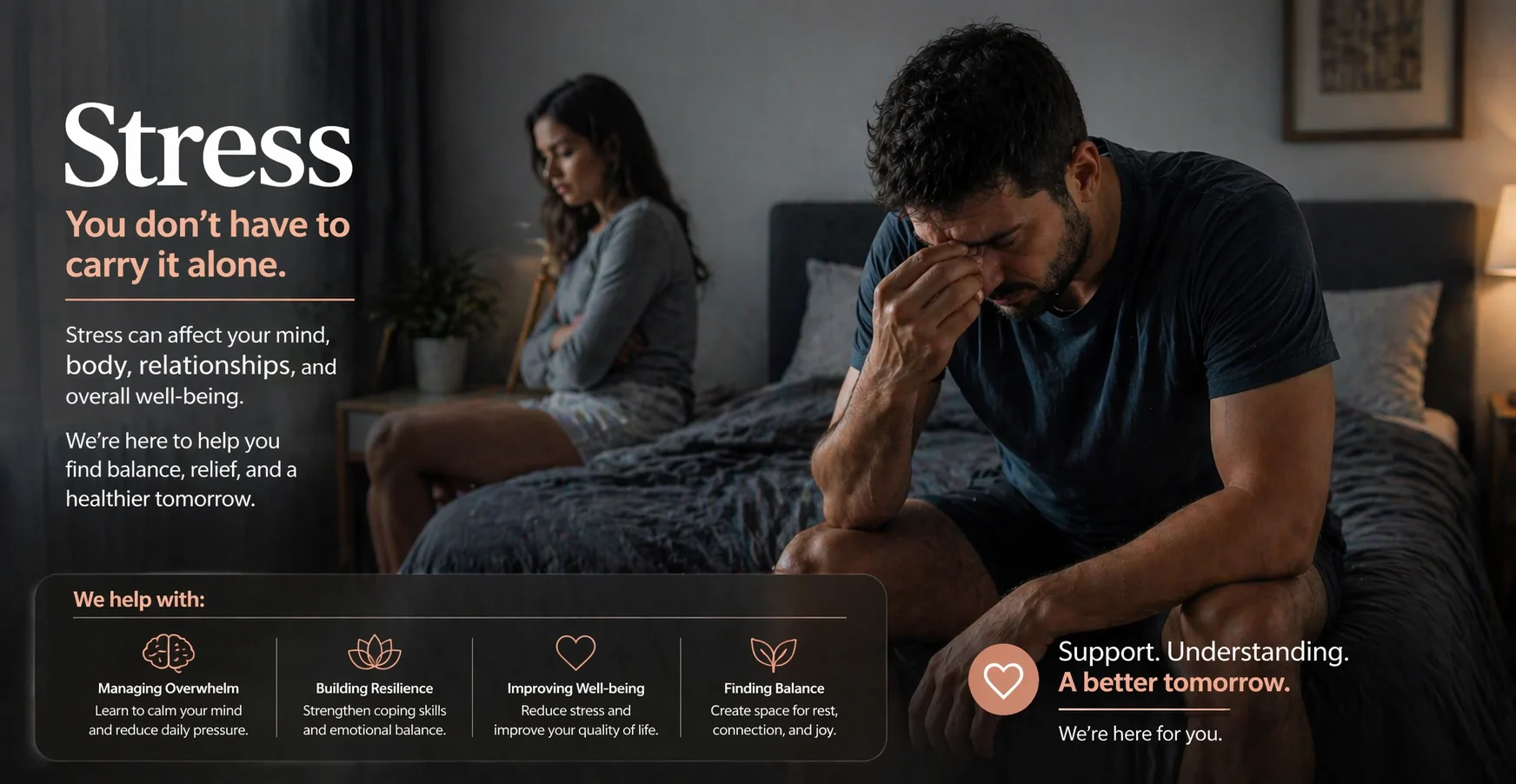 Licensed therapist providing compassionate online stress management therapy and counseling